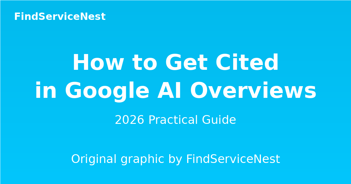 How to Get Cited in Google AI Overviews (2026 Guide)