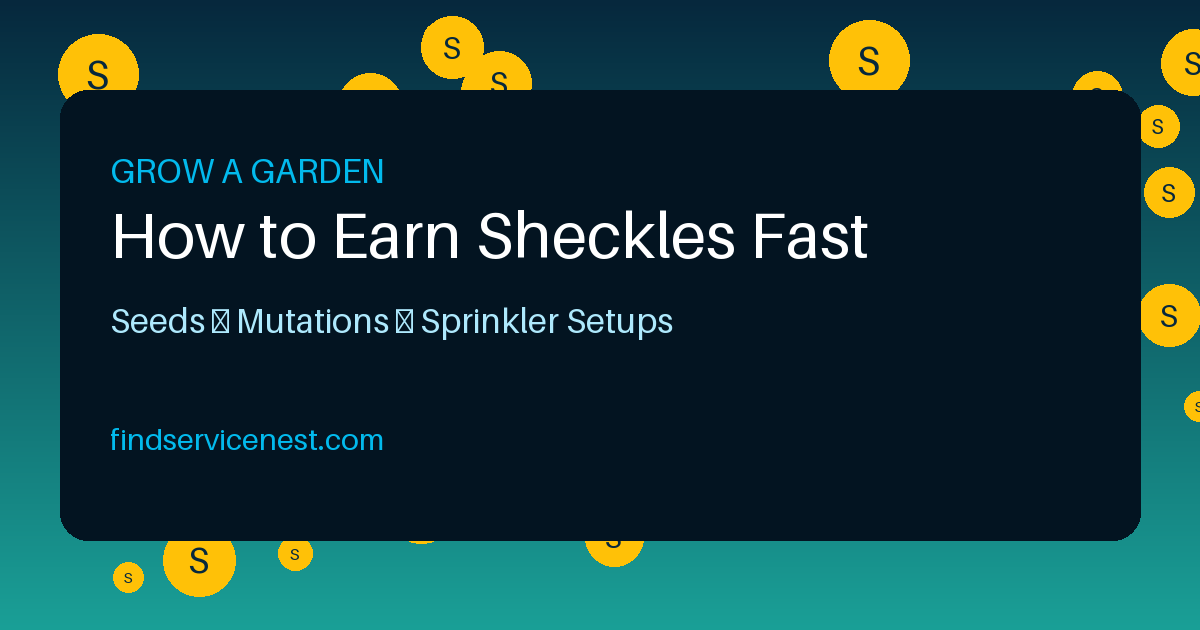 How to Earn Sheckles Fast in Grow a Garden (Roblox)