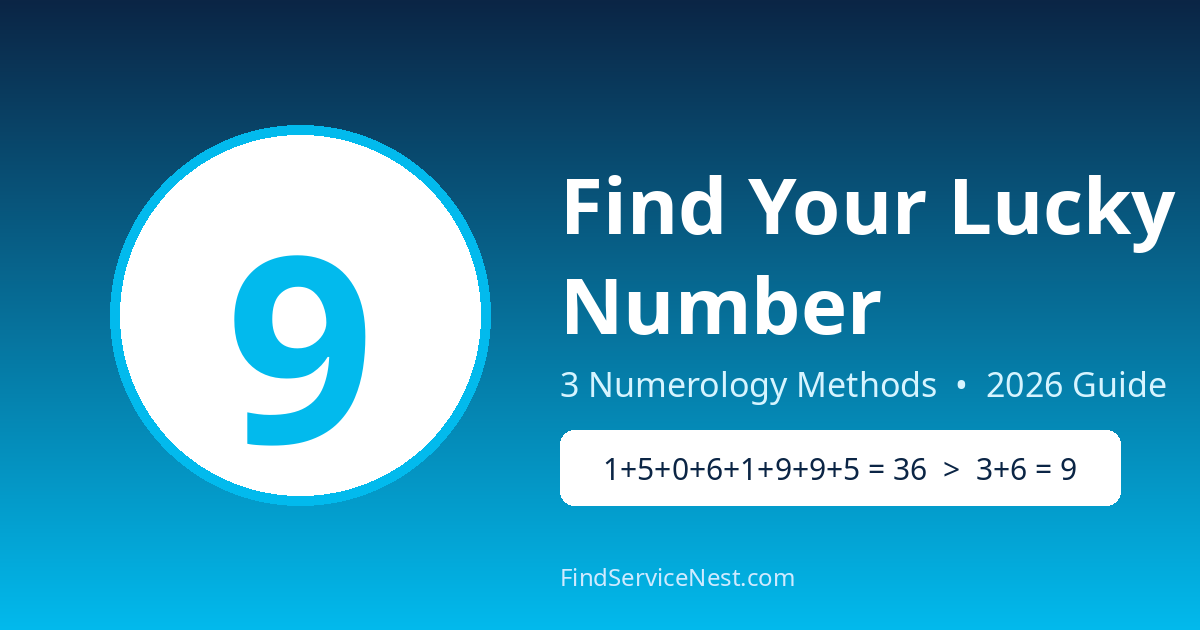 How to Find Your Lucky Number: 3 Numerology Methods (2026 Guide)